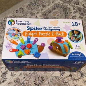 Spike the Fine Motor Hedgehog Fidget Puzzle 2-Pack - Multicolor